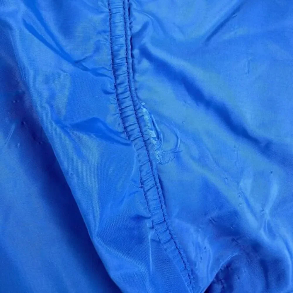 Vtg 70s Russell Athletic Nylon‎ Windbreaker Pullover Crewneck Kansas Tracksuit L